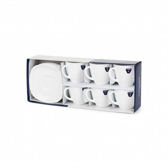 Набор чайный БЭЙСИК белый 12пр 220мл