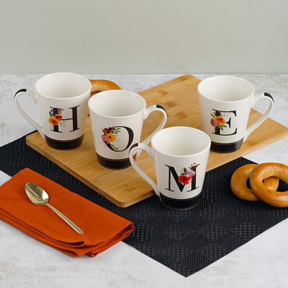 Набор кружек HOME 4шт 300мл