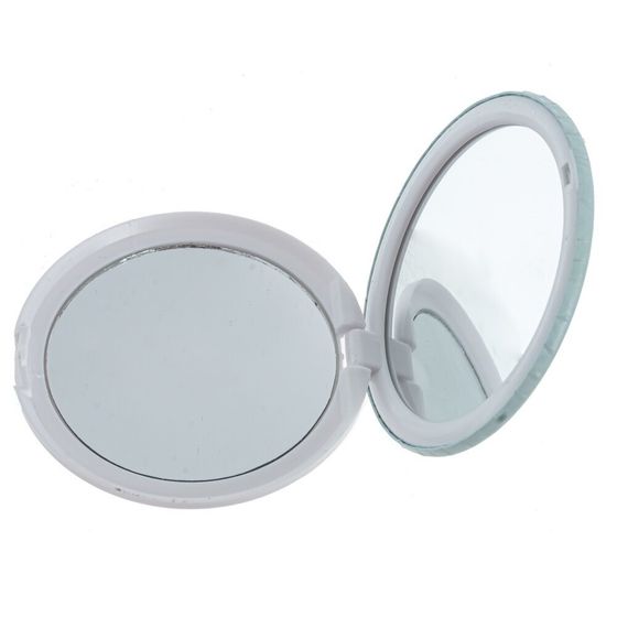 Зеркало карманное, Д7 Ш7 В1 см, 6в.