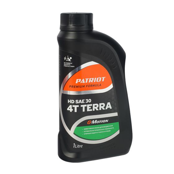 Масло 4-х тактное минеральное Patriot G-Motion Terra HD SAE 30 SG/CD 1л (850030400)