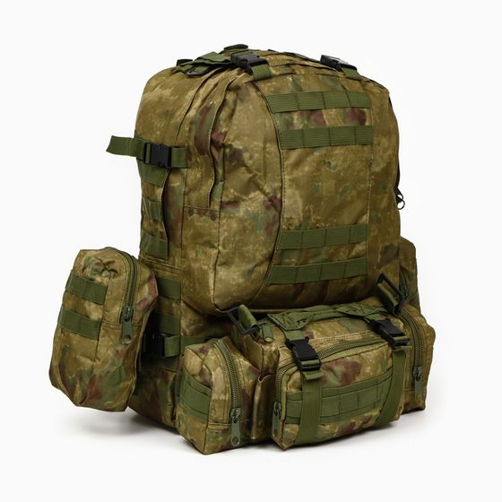 Рюкзак тактический &quot;Storm tactic&quot; мужской, стропы MOLLE, подсумки, 50 л, камуфляж мох