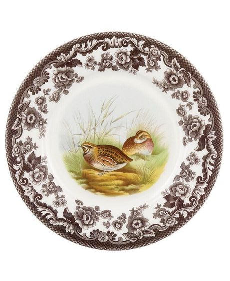 Woodland Quail Luncheon Plate