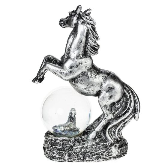 Фигурка декор в стекл шаре &quot;Лошадь&quot;, L10 W5 H14 см, 2в.