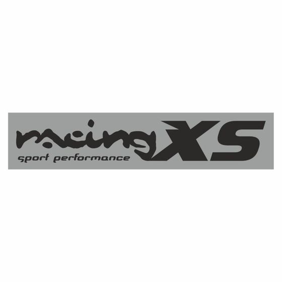 Полоса на лобовое стекло &quot;RACING XS&quot;, серебро, 1300 х 170 мм