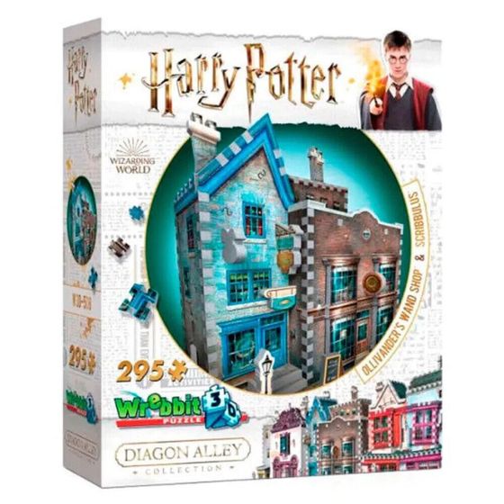 WREBBIT Harry Potter Ollivanders Wand Shop&amp;Scribbulus 3D Puzzle