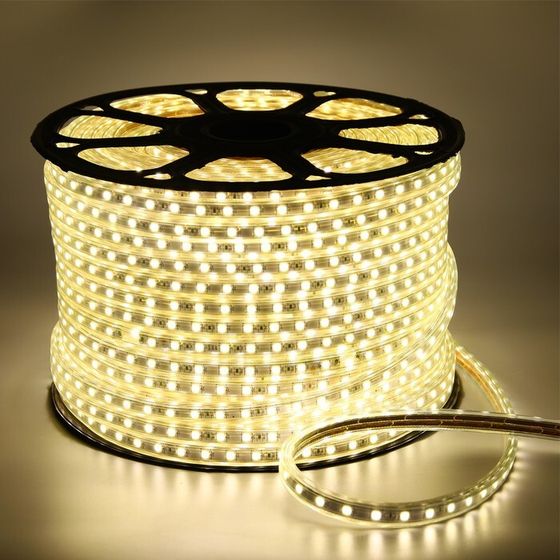 Светодиодная лента Ecola 14 × 7 мм, 100 м, IP68, SMD5050, 60 LED/м, 14.4 Вт/м, 220 В, 4200К