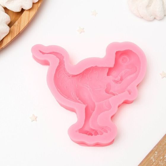 !09 Молд «Тираннозавр», силикон, 11×11×2 см