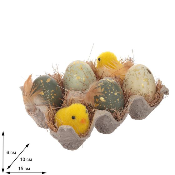 Изделие декоративное "Пасхальное", L15 W10 H6 см