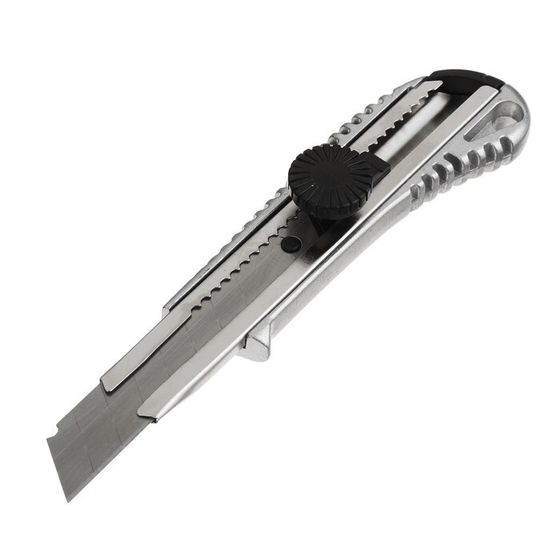 Нож универсальный &quot;РемоКолор&quot;, корпус металл, винтовой фиксатор, усиленный, 18 мм
