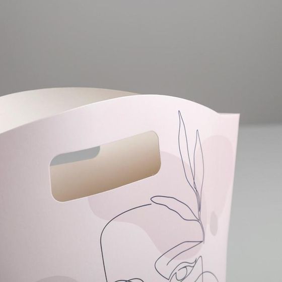 !09 НАБОР ИЗ 10 ПАКЕТОВ - Пакет подарочный Enjoy life, 23 × 22 × 6 см. цвет розовый с рисунком