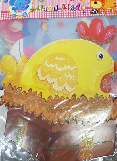 !09 Набор из 3-х декоративных наклеек &quot;Домашние животные&quot;: Наклейка декоративная самоклеющаяся, 35,5 х 25 см., дизайн ЦЫПЛЕНОК+КОРОВА+БАБОЧКА