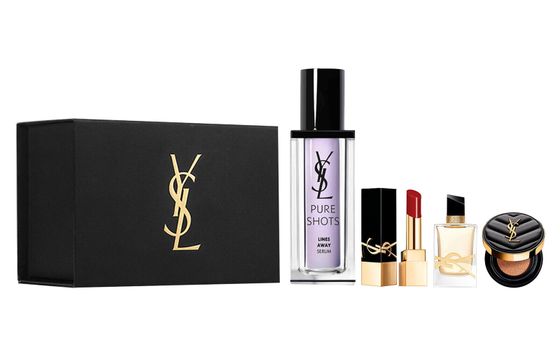 SAINT LAURENT Brand-New Enjoy Youth Serum Lotion Skincare Sets Moisturizing 30ml+0.8g+7.5ml+5g