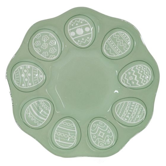 Тарелка для 9-ти яиц, L20 W19,5 H1 см