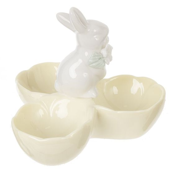 Подставка для 3-х яиц "Заяц", L10,5 W10,5 H9,5 см