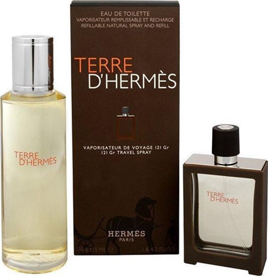 Hermes Terre D &#39; Hermes Eau Intense Vetiver Набор: Парфюмерная вода 30 мл. Перезапоняемый флакон + Сменный блок 125 мл