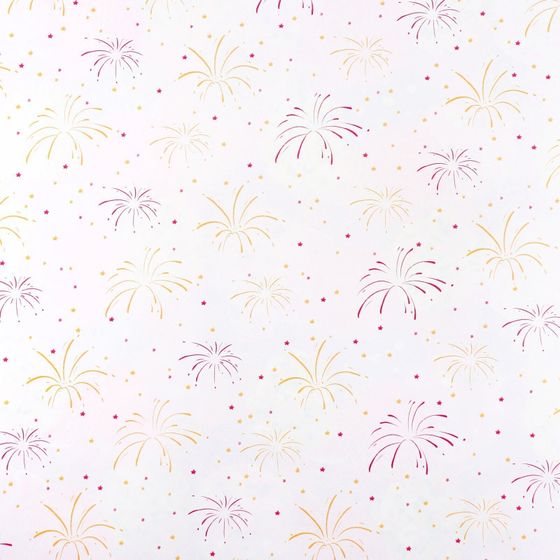 !09 Бумага двухсторонняя 2 листа крафтовая «День рождения», 70 × 100 см.