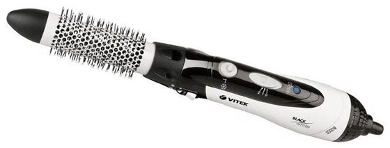 Фен-щетка Vitek VT-1342 1000Вт черный/белый
