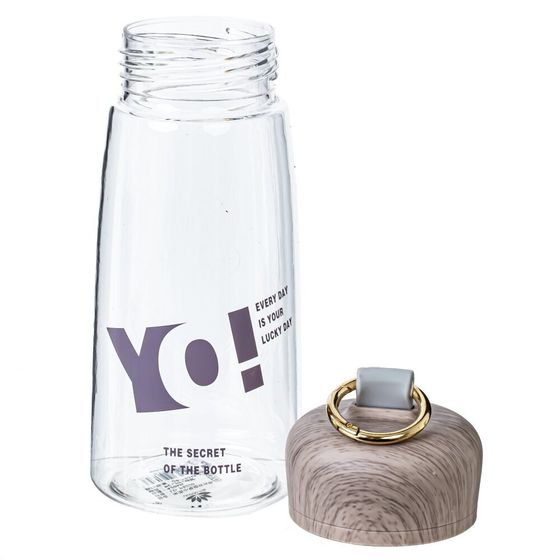 Бутылка, 420 мл, L7 W7 H18 см, дизайн микс