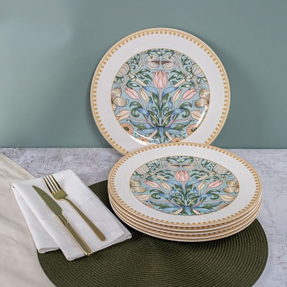 Набор обеденных тарелок FLOWERS 6шт 27см