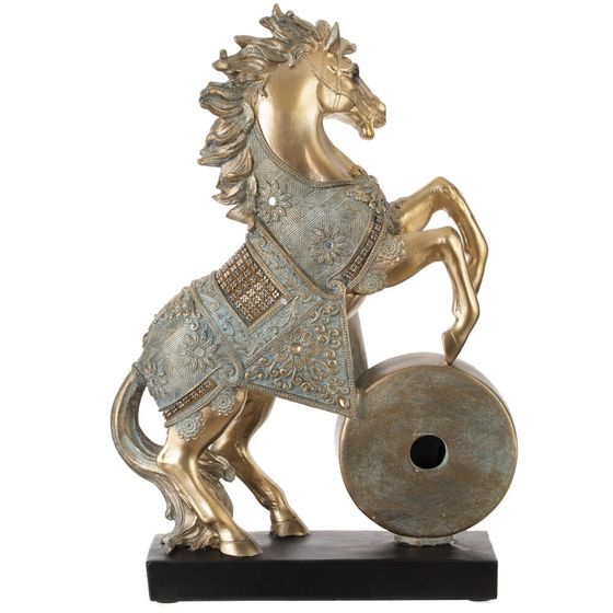Фигурка декоративная &quot;Лошадь&quot; с часами (AAx1,н.п.), L23 W7 H33 см