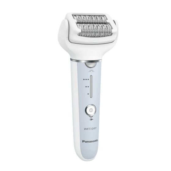Эпилятор Panasonic ES-EY90-A503 скор.:3 насад.:6 от аккум. белый/голубой