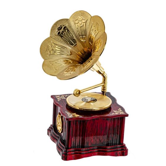 Изделие декоративное "Граммофон" (музык.), L9,5 W11 H18 см