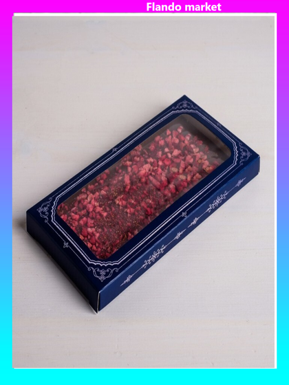 !09 Коробка для шоколада (набор 4 штуки) Best wishes, с окном, 17,3 × 8,8 × 1,5 см.