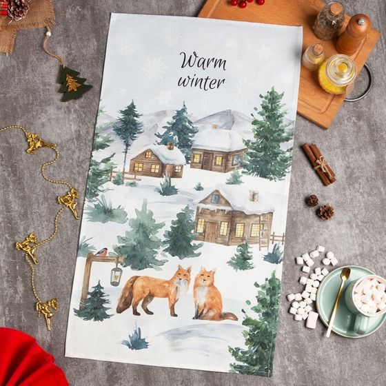 Полотенце Этель Forest animals 40×73 см, 100% хлопок, саржа 190 г/м²