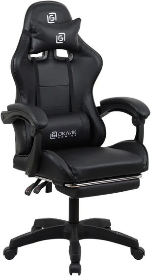 Кресло игровое Oklick Camper искусственная кожа черный
