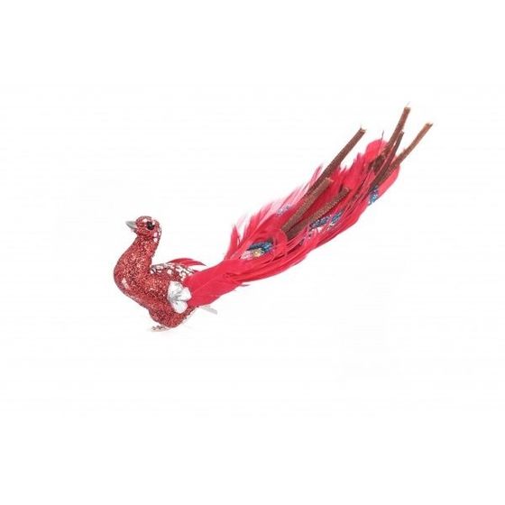 Изделие декоративное &quot;Птичка&quot; на клипсе, L16 W3 H4,5 см, 6в.