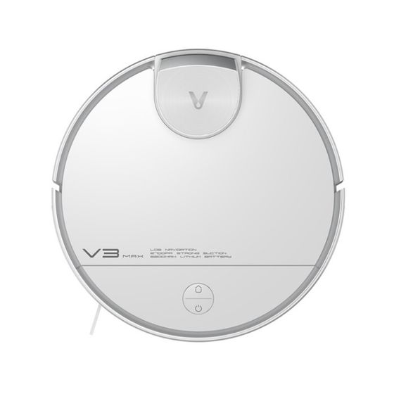 Робот-пылесос Viomi Robot Vacuum V3 Max, 40 Вт, сухая/влажная уборка, 0.4/0.2 л, белый