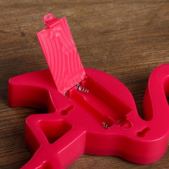 !09 Ночник "Фламинго" 6хLED батарейки 2хАА МИКС 14х3х22 см.