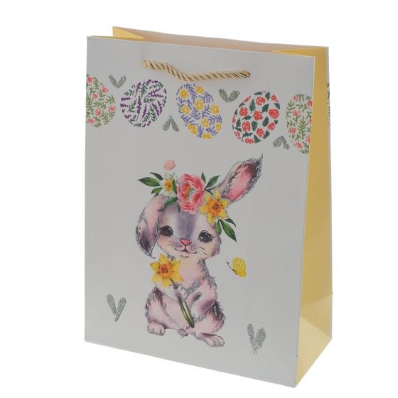 Пакет подарочный (бумага 210г/м2, блок микс 12шт), L17,5 W8,5 H24 см, 4в.