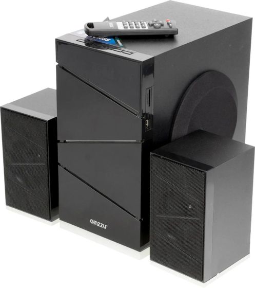 Колонки 2.1 Ginzzu GM-420 65Вт черный