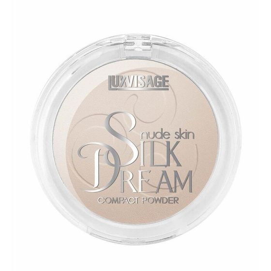 Пудра компактная Luxvisage Silk Dream nude skin, тон 04, розовый бежевый