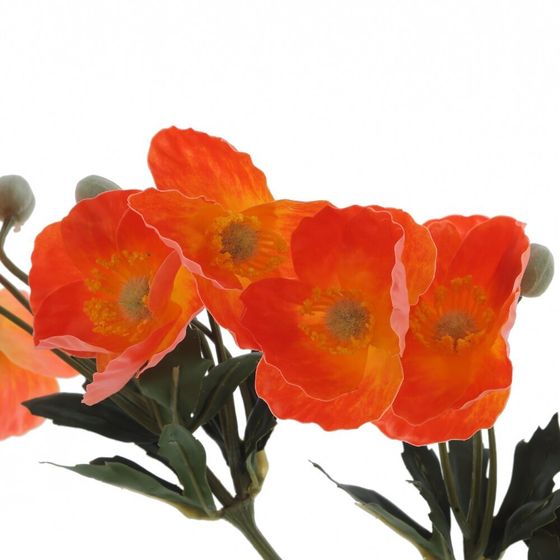 Цветок искусственный &quot;Мак&quot;, L21 W6 H63 см