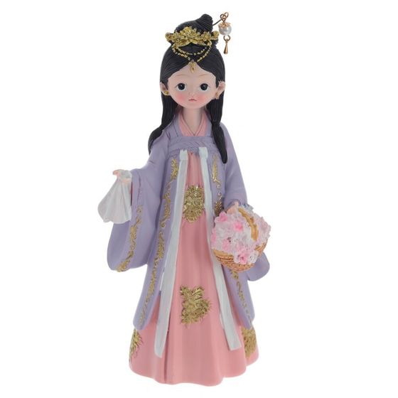 Фигурка декоративная &quot;Гейша&quot;, Д7 Ш5 В17 см, 4в.