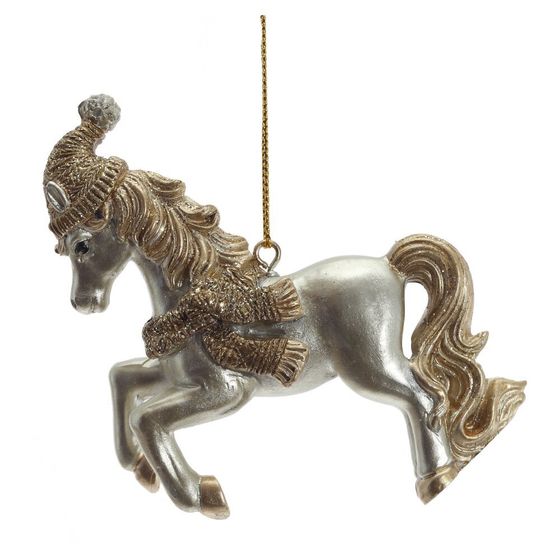 Фигурка декоративная подвесная &quot;Лошадка&quot;, L9 W2 H8 см, 2в.
