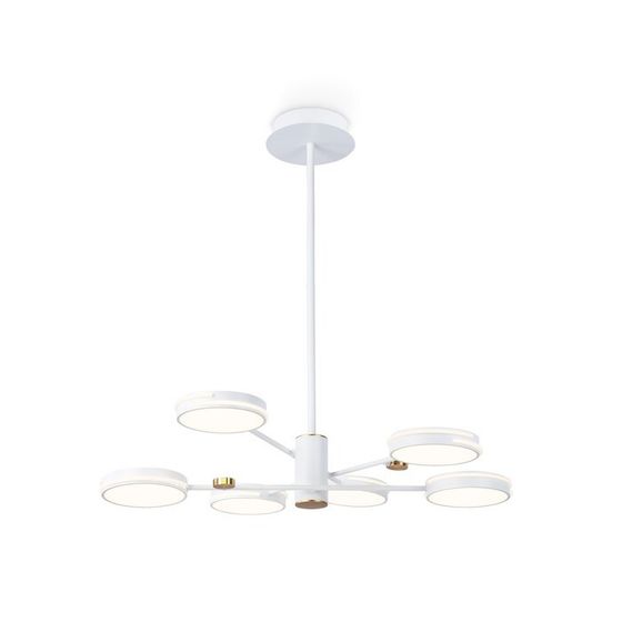 Светильник светодиодный подвесной Ambrella light, LineTech, FL51635, 6хLED, 50 Вт, 3750Lum, 3000-6400К, цвет белый, золото