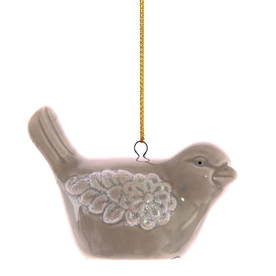 Украшение новогоднее &quot;Птичка&quot;,  L8 W5 H6 см, 4в.