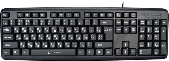 Клавиатура Oklick 180V2 проводная черный