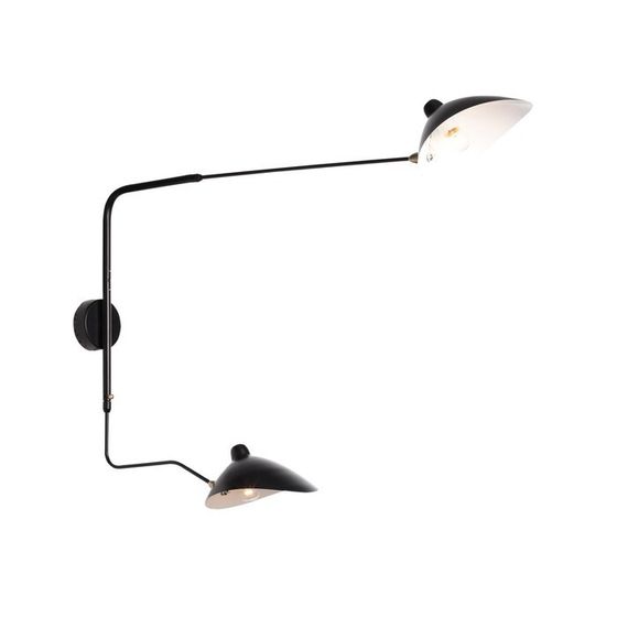 Светильник настенный St Luce. SL305.401.02. Spruzzo. 2х60 Вт, E27, 18х75 см, цвет чёрный