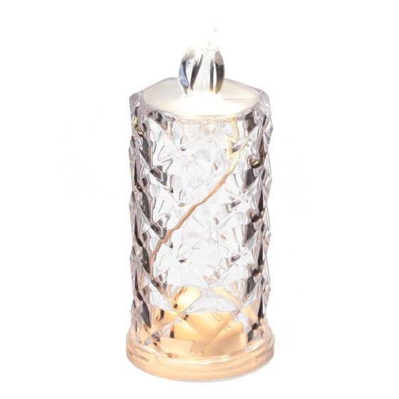 Изделие декоративное &quot;Свеча&quot; (подсветка, 3xLR54) (блок 12шт), L5 W5 H12,5 см