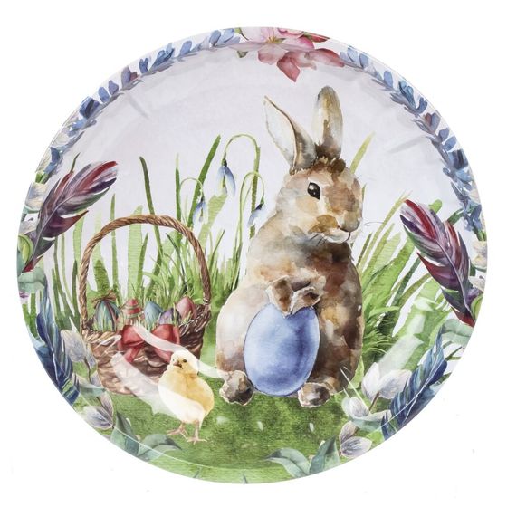 Блюдо "Пасхальное", L19,5 W19,5 H2,5 см, 6в.