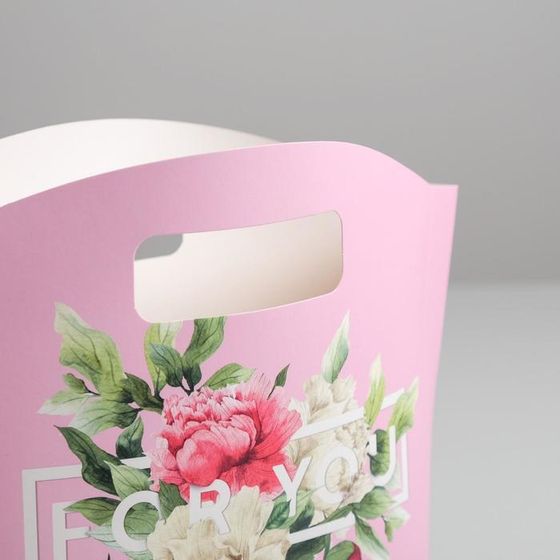 !Пакет подарочный With love, 23 × 22 × 6 см