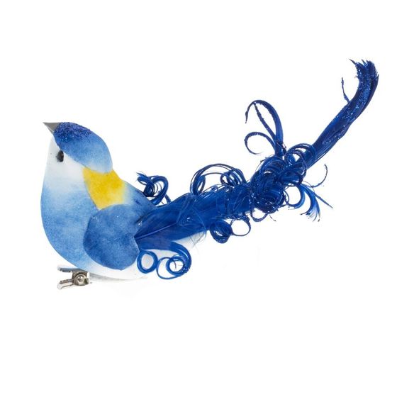 Изделие декоративное &quot;Птичка&quot;, L12 W4 H5,5 см, 2в.