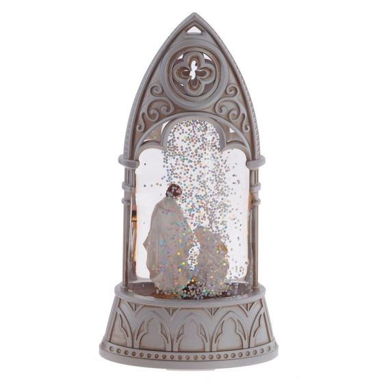 Фигурка декор в стекл шаре &quot;Рождество&quot; (подсвет, AAAх2 н/п) L8 W4 H16 см