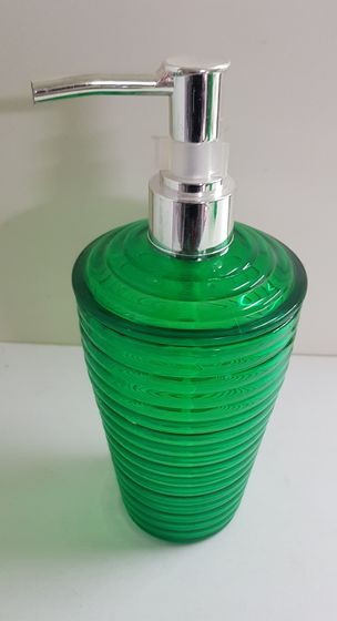 !Набор для ванной 3 предмета: дозатор+стакан+мыльница цвет зеленый