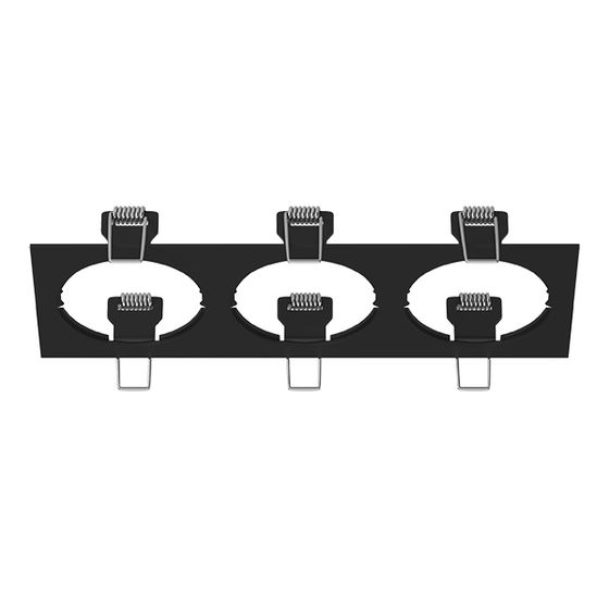 217537 Рамка INTERO 16 Triple QUADRO ЧЕРНЫЙ