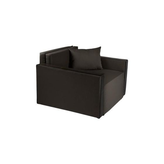 Кресло- кровать &quot;Милена-2&quot; Grafit/Экокожа черная